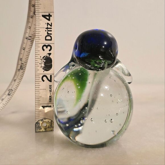 Hand blown art glass dolphin paperweight - Picture 8 of 8